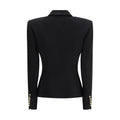 Balmain Black Wool Oves Aries Blazer