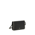 Valentino Garavani Black Calf Leather Bos Taurus Shoulder Bag