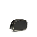 Valentino Garavani Black Calf Leather Bos Taurus Shoulder Bag