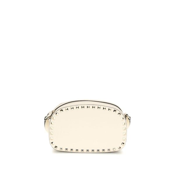 Valentino Garavani Beige Calf Leather Bos Taurus Shoulder Bag
