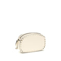 Valentino Garavani Beige Calf Leather Bos Taurus Shoulder Bag