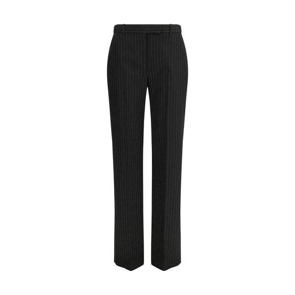 Alexander McQueen Black Wool Oves Aries Dress Pants