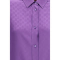 Gucci Purple Silk Shirt