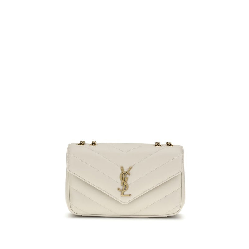 Saint Laurent Beige Lamb Ovis Aries Aries Shoulder Bag