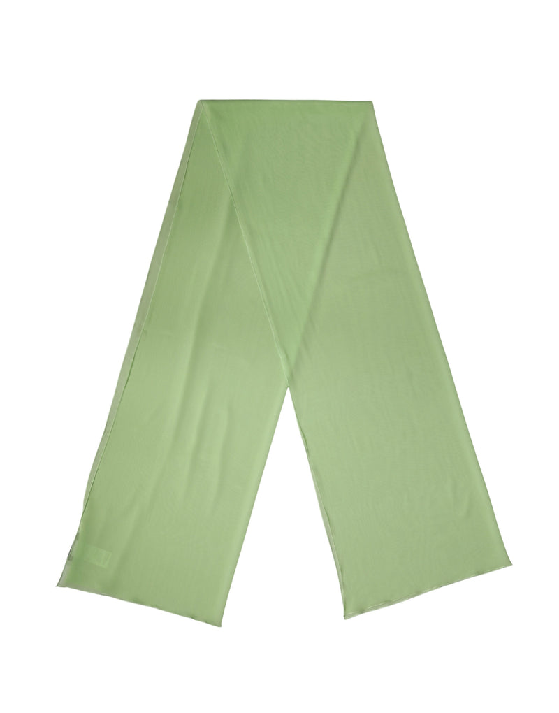 Dolce & Gabbana Light Green Silk Neck Wrap Shawl Stole 200cm x 64cm  Scarf