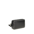 Valentino Garavani Black Calf Leather Bos Taurus Shoulder Bag