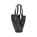 Jacquemus Black Calf Leather Bos Taurus Backet Bag