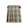 Burberry Multicolor Wool Oves Aries Mini Skirt