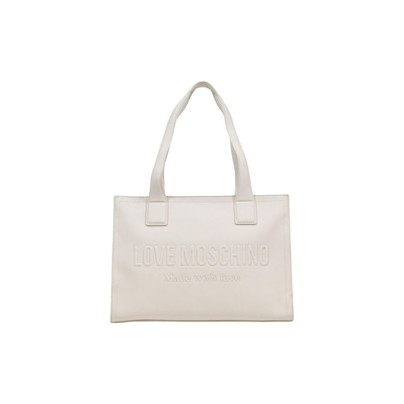 Love Moschino Beige Polyethylene Handbag