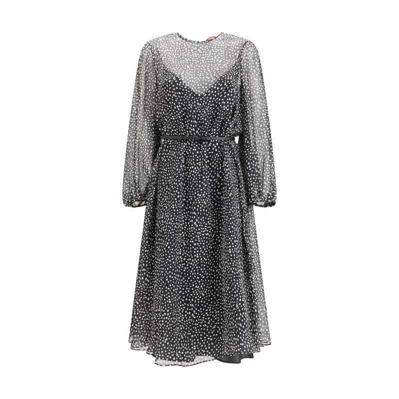 Max Mara Black Silk Casual Dress