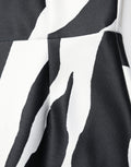Dolce & Gabbana Black White Polyester Zebra Pattern Jumpsuit