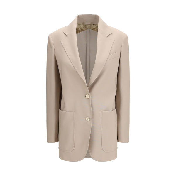 Max Mara Beige Wool Blazer