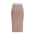 Diesel Multicolor Viscose Midi Skirt