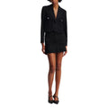 Karl Lagerfeld Black Cotton Mini Skirt