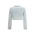 Diesel Blue Cotton Biker Jacket