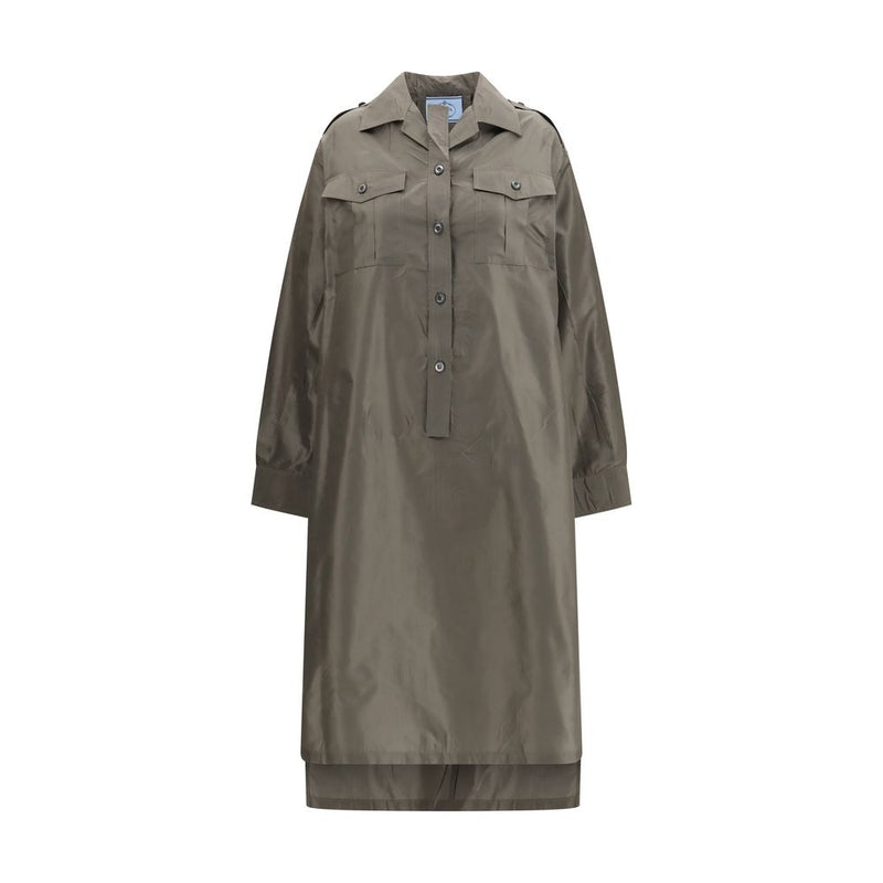 Prada Bicolor Silk Casual Dress