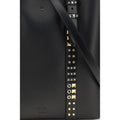 Valentino Garavani Black Calf Leather Bos Taurus Shoulder Bag