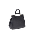 Dolce & Gabbana Black Calf Leather Bos Taurus Shoulder Bag