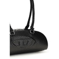 Diesel Black Calf Leather Bos Taurus Shoulder Bag