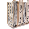 Chloé Beige Linen Tote Bag