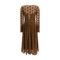 Max Mara Brown Polyamide Casual Dress