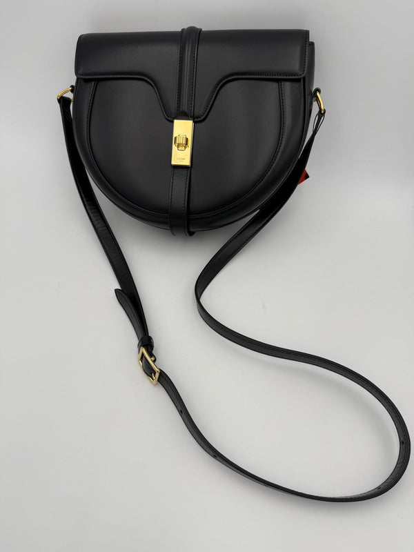 CELINE Sac 16 Besace Black Large Bag