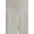 Max Mara White Linen Casual Pants