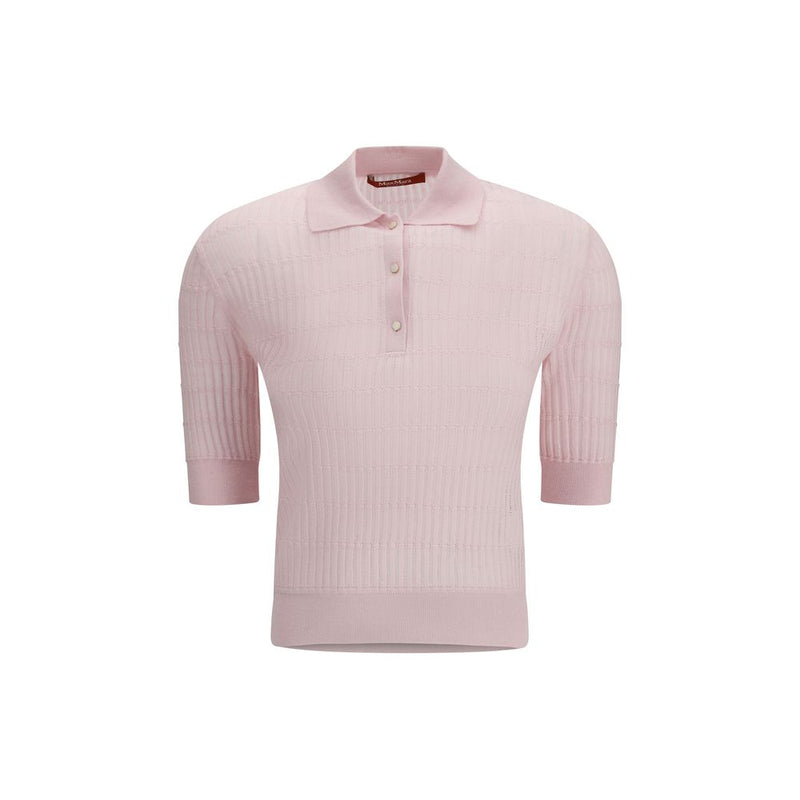 Max Mara Multicolor Silk Shortsleeve Shirt