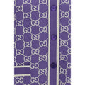 Gucci Purple Cotton Cardigan