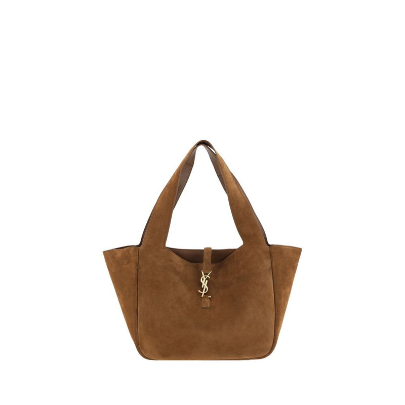 Saint Laurent Brown Calf Leather Bos Taurus Shoulder Bag