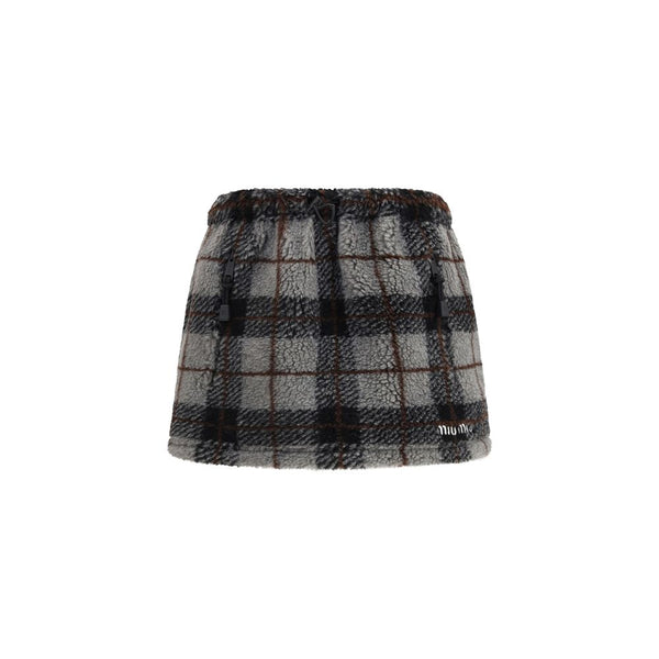 Miu Miu Multicolor Nylon Mini Skirt