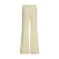 Max Mara Beige Viscose Flared Pants