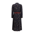 Max Mara Blue Silk Casual Dress