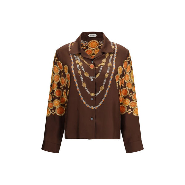 Versace Brown Fabric Shirt
