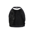 Max Mara Black Silk Pattern Shirt