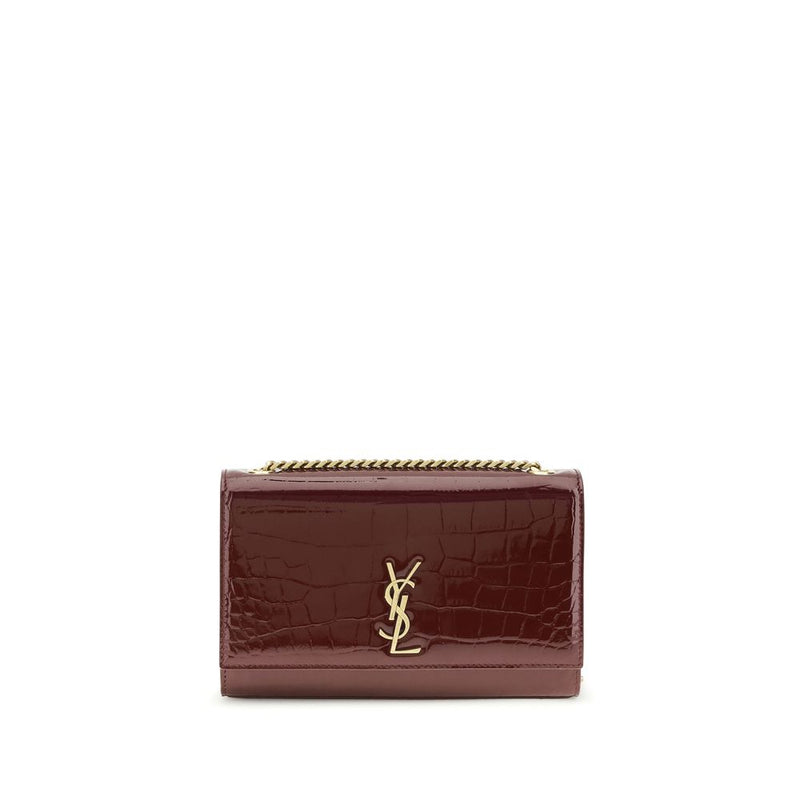 Saint Laurent Bordeaux Calf Leather Bos Taurus Shoulder Bag