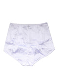 Dolce & Gabbana White Silk Blend High Waist Girdle Panty Underwear