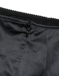 Dolce & Gabbana Black Silk Blend High Waist Girdle Panty Underwear
