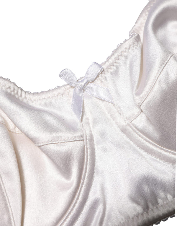 Dolce & Gabbana White Semi-Pad Underwire Balconette Bra Underwear