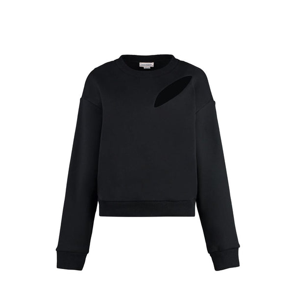Alexander McQueen Black Cotton Sweatshirt