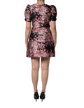Dolce & Gabbana Multicolor Floral Brocade A-line Mini Dress