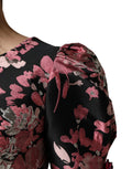 Dolce & Gabbana Multicolor Floral Brocade A-line Mini Dress
