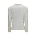 Dolce & Gabbana White Cotton Blazer
