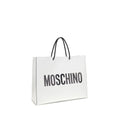Moschino White Calf Leather Bos Taurus Handbag