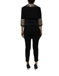 Dolce & Gabbana Black Single-Breasted Brocade Coat Jacket