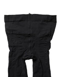 Dolce & Gabbana Black Nylon Tartan Pattern Tights Stockings Socks