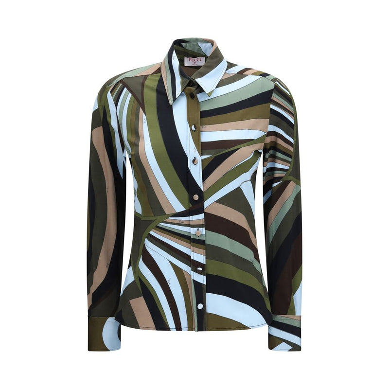 Emilio Pucci Multicolor Viscose Pattern Shirt