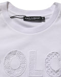 Dolce & Gabbana White Logo Round Neck Sleeveless T-shirt