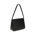 Tory Burch Black Calf Leather Bos Taurus Shoulder Bag