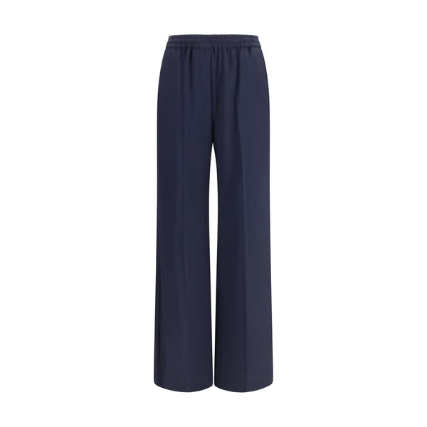 Max Mara Blue Wool Oves Aries Casual Pants